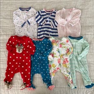 Newborn girl sleeper bundle